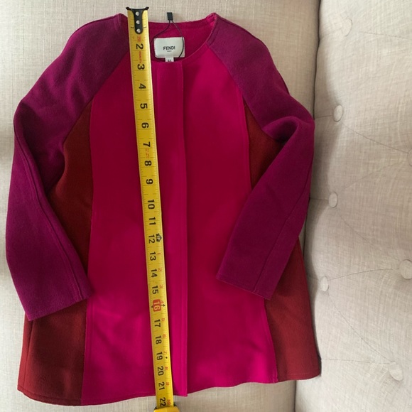 Authentic Fendi girl goat wool cashmere pink sz 4-5yo - Picture 8 of 15